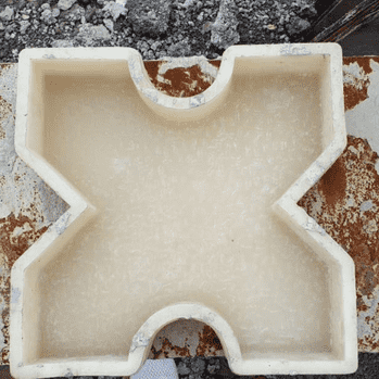 X Shape Paver Mould